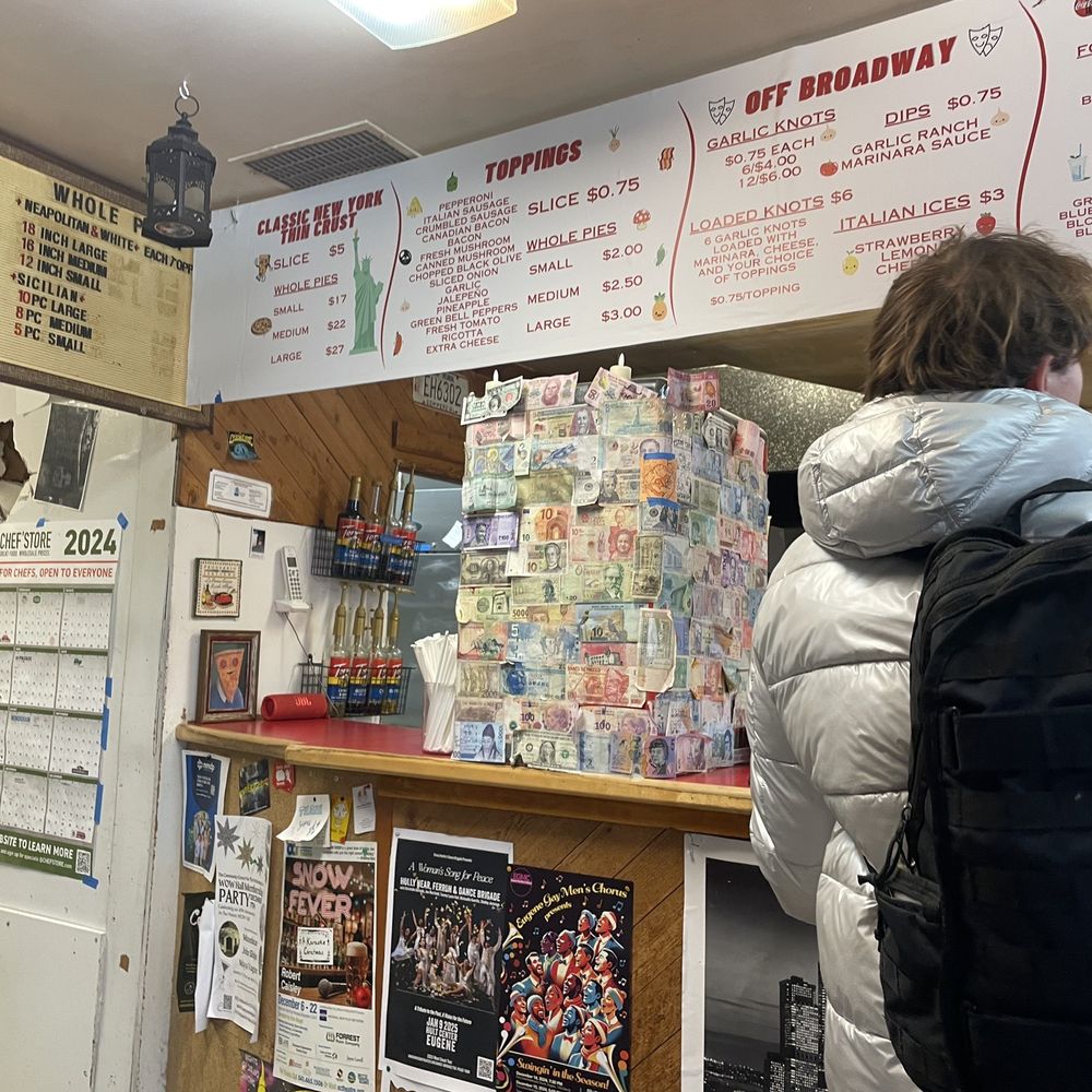 Sy's New York Pizza - interior/ menu - Pizza Near Me - Eugene, Oregon Sy's New York Pizza - interior/ menu - Pizza Near Me - Eugene, Oregon