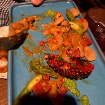 Buena Vida Tapas Bar - A hot mess of seafood - Spanish Near Me - Atlanta, Georgia