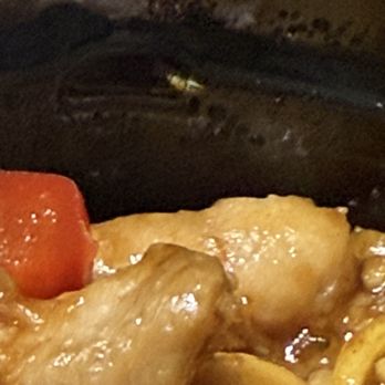 Panda Express - Bowl with chow mein and king Pao along with an unexpected ingredient the bug! - Chinese Near Me - Hiram, Georgia