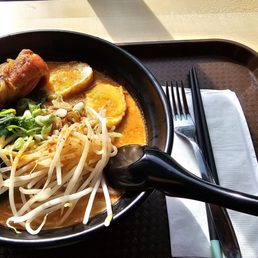 Fire ramen with chicken drumstick Fire ramen with chicken drumstick