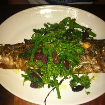 Nopa - Grilled Whole Trout with brocollini & olives - New American Near Me - San Francisco, California Nopa - Grilled Whole Trout with brocollini & olives - New American Near Me - San Francisco, California