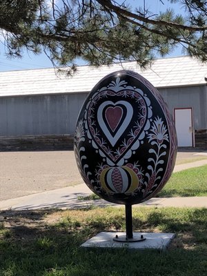 Worlds Largest Hand Painted Czech Egg by null