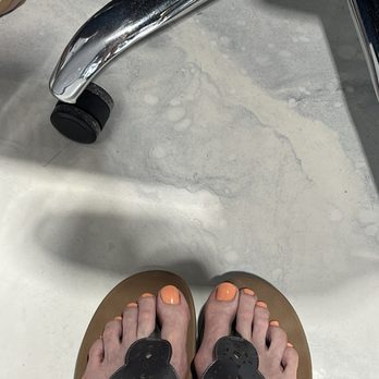 Perfectly Polished Nails & Spa - After my pedicure and nail polish - Nail Salons Near Me - Lynn Haven, Florida