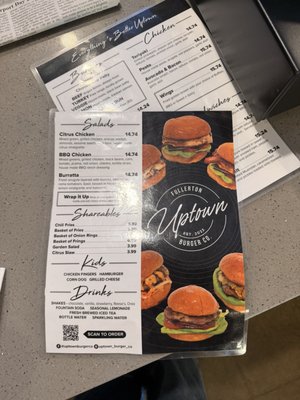Menu photo 2 Uptown Burger Fullerton, CA