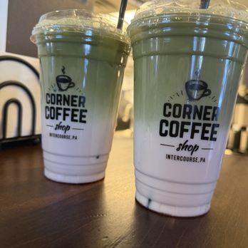 Corner Coffee Shop - Strawberry Matcha Green Tea Latte - Coffee & Tea Near Me - Intercourse, Pennsylvania