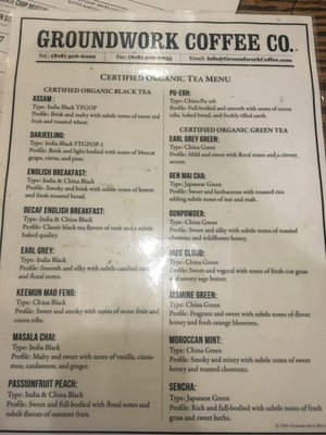 Menu photo 4 Groundwork Coffee Santa Monica, CA