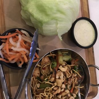Moxies - Lettuce wraps w/chicken (extra $) - Cocktail Bars Near Me - Houston, Texas Moxies - Lettuce wraps w/chicken (extra $) - Cocktail Bars Near Me - Houston, Texas