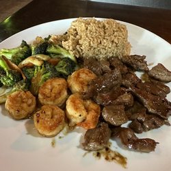 Kobe Japanese Steakhouse - Steak and shrimp hibachi