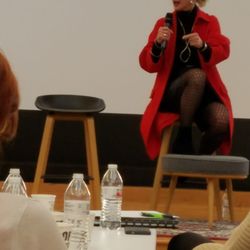 Union Hall - Wendy Lea, CEO, Cintrifuse at Women in Digital meeting in the Beer Hall