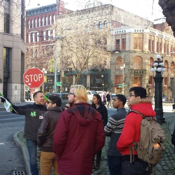 Seattle Free Walking Tours - The group in Pioneer Square - Walking Tours Near Me - Seattle, Washington Seattle Free Walking Tours - The group in Pioneer Square - Walking Tours Near Me - Seattle, Washington