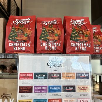 Summer Moon Coffee - Came here for their limited Christmas blend! Comes whole, but you can request them to ground it! - Coffee & Tea Near Me - Austin, Texas