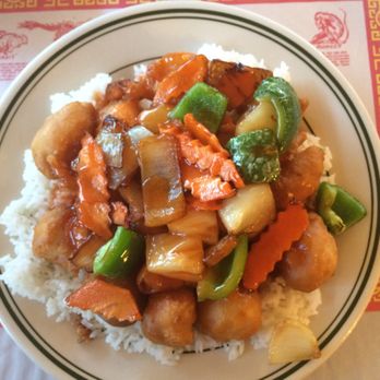 Grand Dragon - Sweet n sour chicken. Added extra vegetables for $1. - Chinese Near Me - Glendale, Arizona Grand Dragon - Sweet n sour chicken. Added extra vegetables for $1. - Chinese Near Me - Glendale, Arizona
