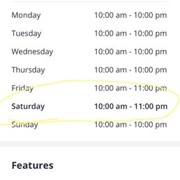 Not open these hours!! Not open these hours!!