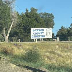 Dawson County Cemetery - Cemetery sign