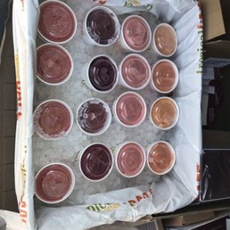Smoothie bundle, small smoothies packed in ice to take for an office pick-me-up!