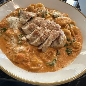 GrillMarX - Chicken and tortellini with vodka douce - Steakhouses Near Me - Falls Church, Virginia GrillMarX - Chicken and tortellini with vodka douce - Steakhouses Near Me - Falls Church, Virginia