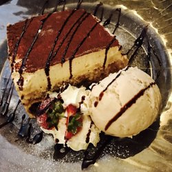 Olive Tree - Tiramisu with a side of toffee ice cream