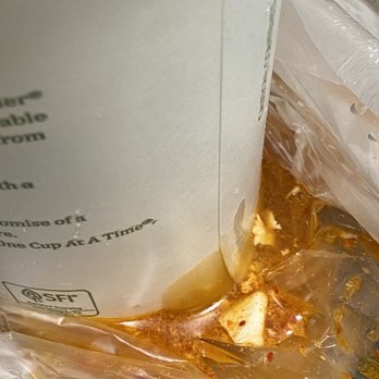 Minari - The heat from the soup was literally melting the bottom of the container - Korean Near Me - San Bruno, California Minari - The heat from the soup was literally melting the bottom of the container - Korean Near Me - San Bruno, California