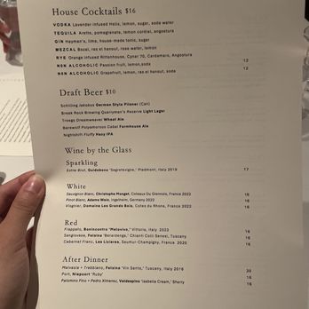 Mooncusser - Drinks Menu 11/9/24 - Seafood Near Me - Boston, Massachusetts