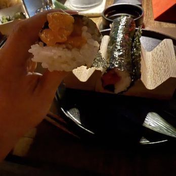 Nomi Sushi - So much rice and the seaweed is so chewy and so hard to cut with teeth everything just squeezed out on the other side. - Sushi Bars Near Me - Scarsdale, New York