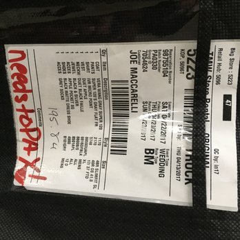 Men's Wearhouse - Unprofessionally writing on receipt. - Men's Clothing Near Me - DEPTFORD, New Jersey Men's Wearhouse - Unprofessionally writing on receipt. - Men's Clothing Near Me - DEPTFORD, New Jersey