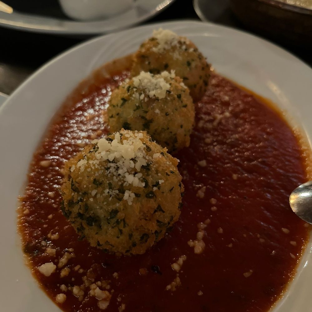 Rustica Lounge Bar & Restaurant - RICOTTA AND SALAMI RICE BALLS - Italian Near Me - Cliffside Park, New Jersey Rustica Lounge Bar & Restaurant - RICOTTA AND SALAMI RICE BALLS - Italian Near Me - Cliffside Park, New Jersey