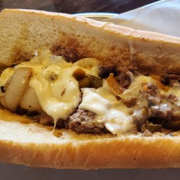 Brisket Philly Cheese Steak Sandwich