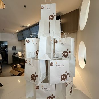 7 Miles Tea Lab - Stack of bags - Bubble Tea Near Me - Chino, California