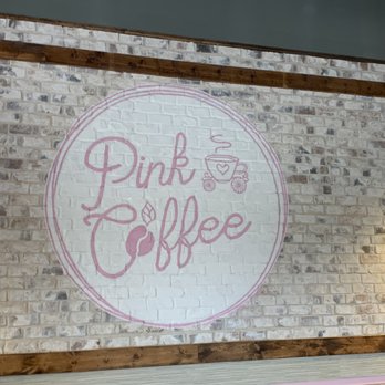 Pink Coffee - Interior wall - Desserts Near Me - Garland, Texas
