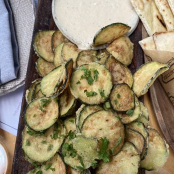 Committee - Zucchini chips and onion dip - Mediterranean Near Me - Boston, Massachusetts