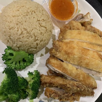Cluck2Go - 9. Fried Hainan Chicken with Rice - just simple and tasty goodness. - Singaporean Near Me - Pasadena, California