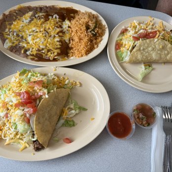 Patricia's Restaurant - 2 tacos and taco/enchilada combo with beans and rice - Mexican Near Me - Long Beach, California Patricia's Restaurant - 2 tacos and taco/enchilada combo with beans and rice - Mexican Near Me - Long Beach, California