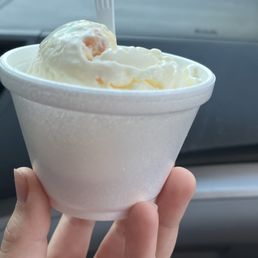 2 scoops almost $6-tapered cup and the second scoop barely makes it above the rim!