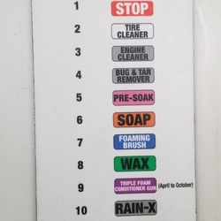 Pete's Car Wash - Options on the dial.