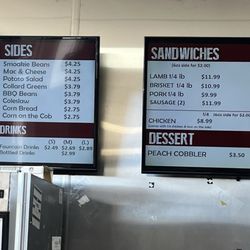 Smoakie Kitchen - Main menu