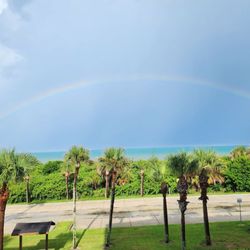 Rainbows are beautiful over the water