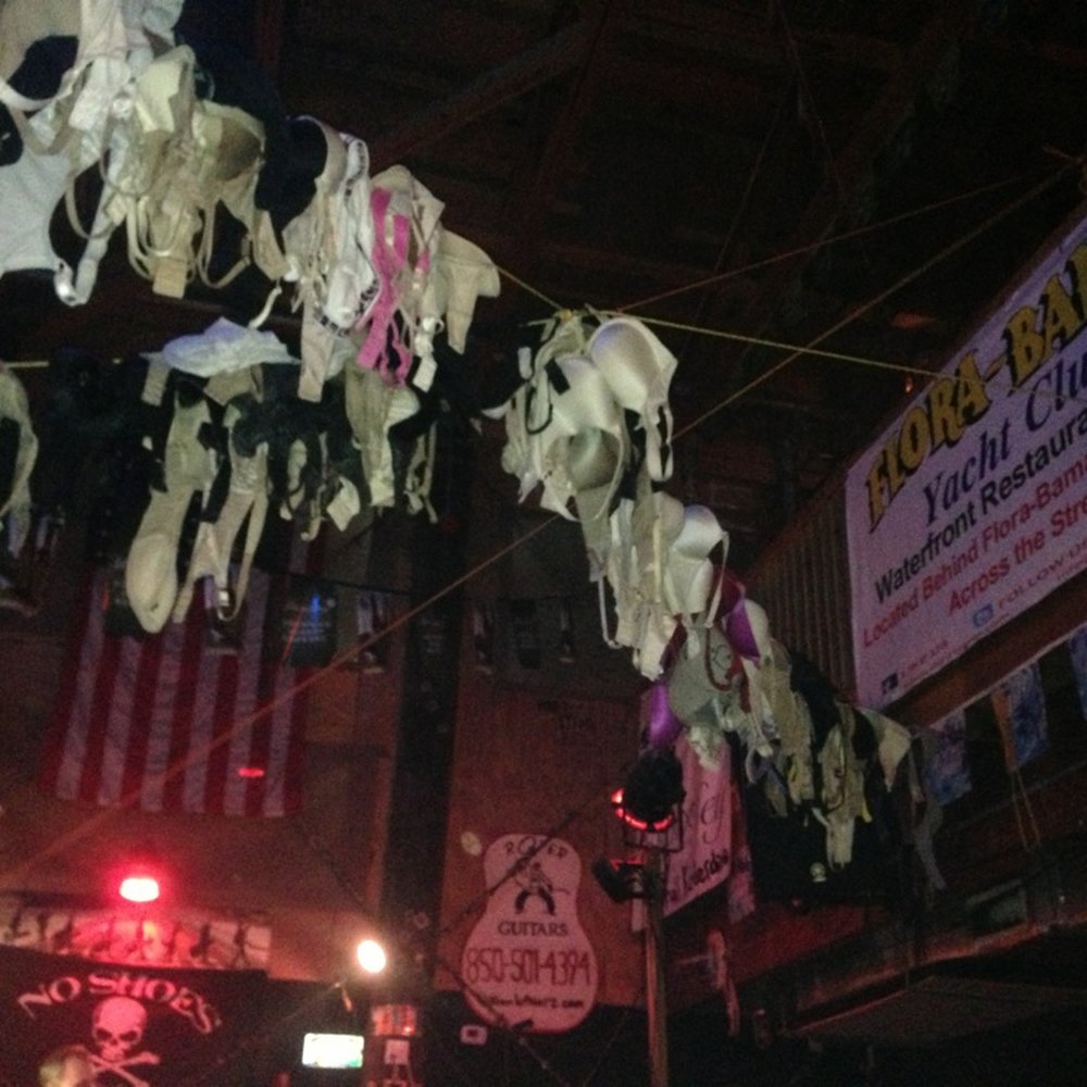 Flora-Bama Lounge, Package & Oyster Bar - Infamous bras! - Music Venues Near Me - Pensacola, Florida Flora-Bama Lounge, Package & Oyster Bar - Infamous bras! - Music Venues Near Me - Pensacola, Florida