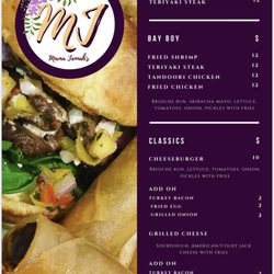 Mama Jannah’s Kitchen - Menu page 1