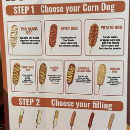 The types of Corn Dogs you can choose from!