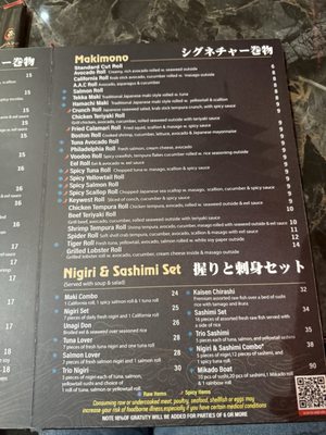 Menu photo 3 Mikado Sushi CHAMPIONS GT, FL