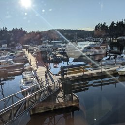 View from the patio seating