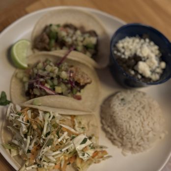 La Vecina Taqueria - a plate of mexican food - Tacos Near Me - Newport, Rhode Island
