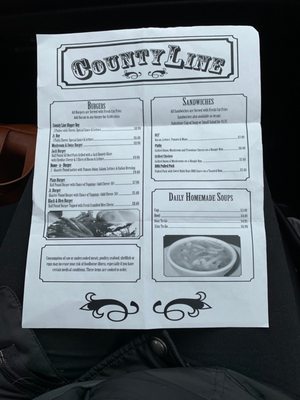Menu photo 1 The County Line Brecksville, OH