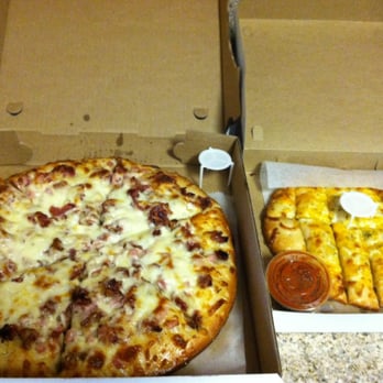 Deniro's Pizzeria - Medium Good Fellas pizza, and medium cheese sticks - Pizza Near Me - Depew, New York