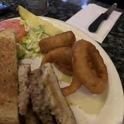 Louie's Pub & Grill - Patty melt with onion rings ($3 up charge)