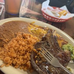 Tapatio De Jalisco Mexican Restaurant El - Steak, rice, beans, enchiladas were amazing