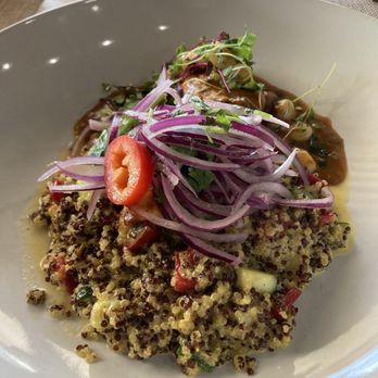 Chicha Peruvian Kitchen - Salmon w/ quinoa and parmesan. - Peruvian Near Me - Roseville, California
