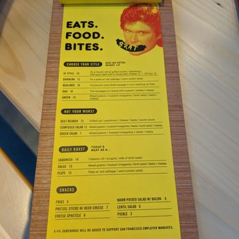 Willkommen - 2nd page of the Menu, different ways to have your sausages - German Near Me - San Francisco, California Willkommen - 2nd page of the Menu, different ways to have your sausages - German Near Me - San Francisco, California