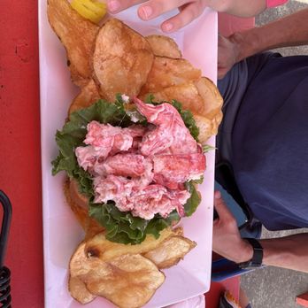 Bar Harbor Lobster Company - Lobster roll and chips - Seafood Near Me - Bar Harbor, Maine Bar Harbor Lobster Company - Lobster roll and chips - Seafood Near Me - Bar Harbor, Maine