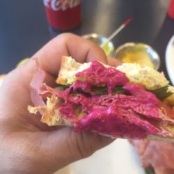 Oscar's Deli - Beer/horseradish condiment on my sandwich.